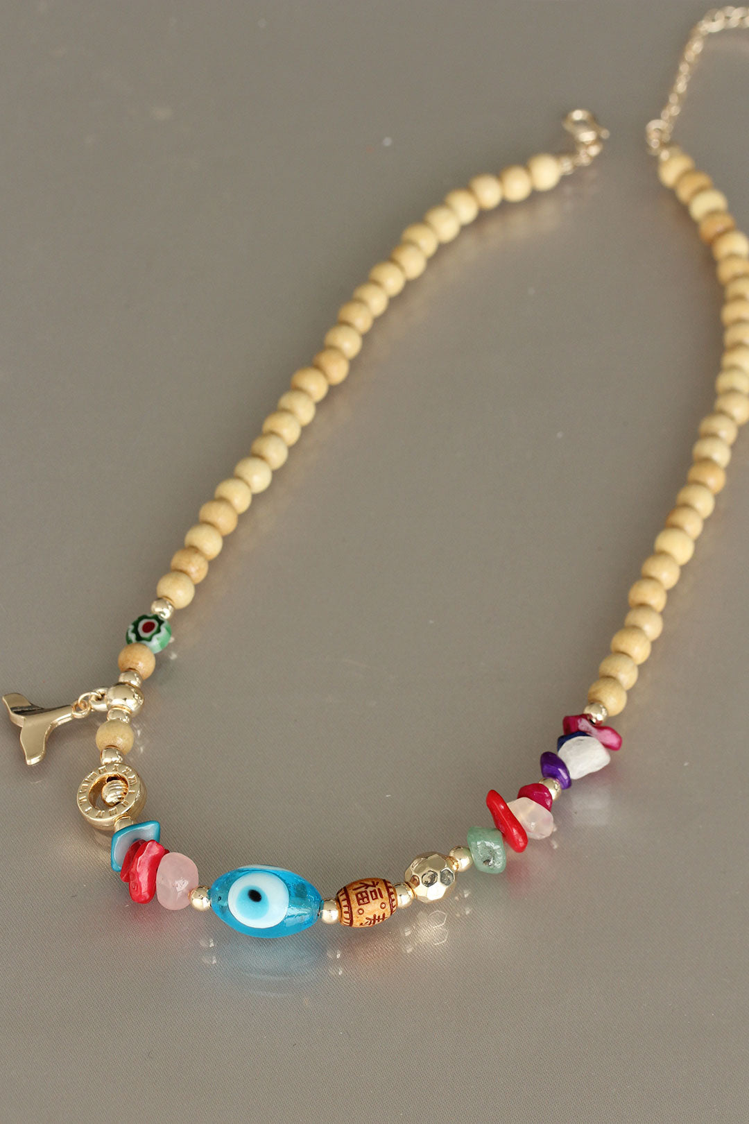 EBJ Wooden Beaded Woman Necklace - Almelo