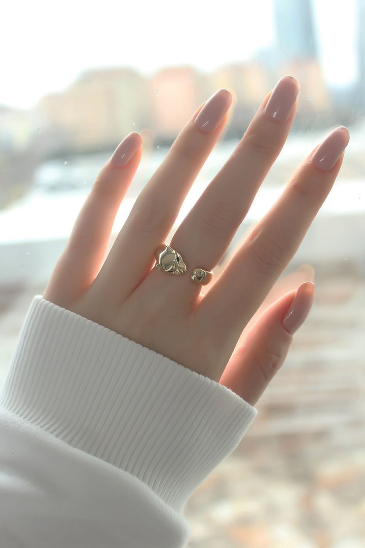 EBJ Tiger Design Gold Adjustable Women's Ring - Fayetteville