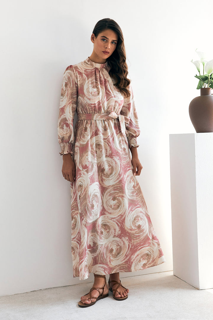 ZRF Women Rabella Patterned Dress - Rose Pink - Tehuacán