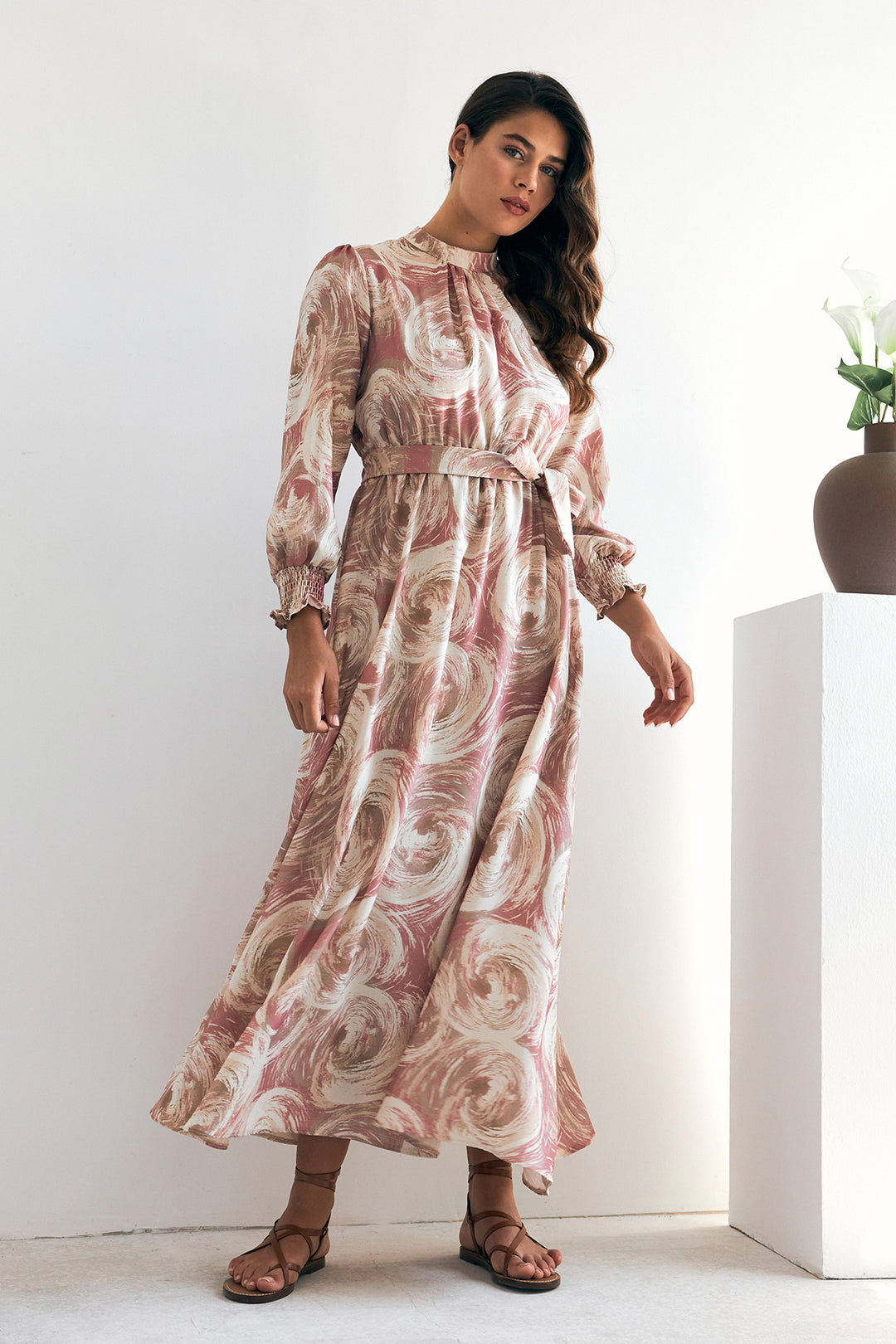 ZRF Women Rabella Patterned Dress - Rose Pink - Tehuacán