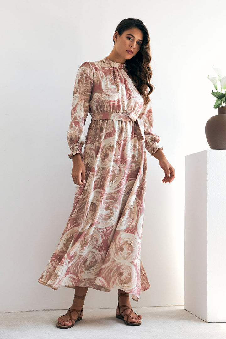 ZRF Women Rabella Patterned Dress - Rose Pink - Tehuacán