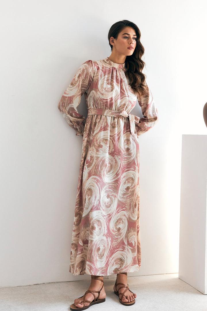 ZRF Women Rabella Patterned Dress - Rose Pink - Tehuacán