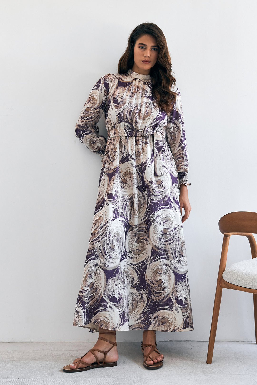 ZRF Women Rabella Patterned Dress - Purple - Ewing