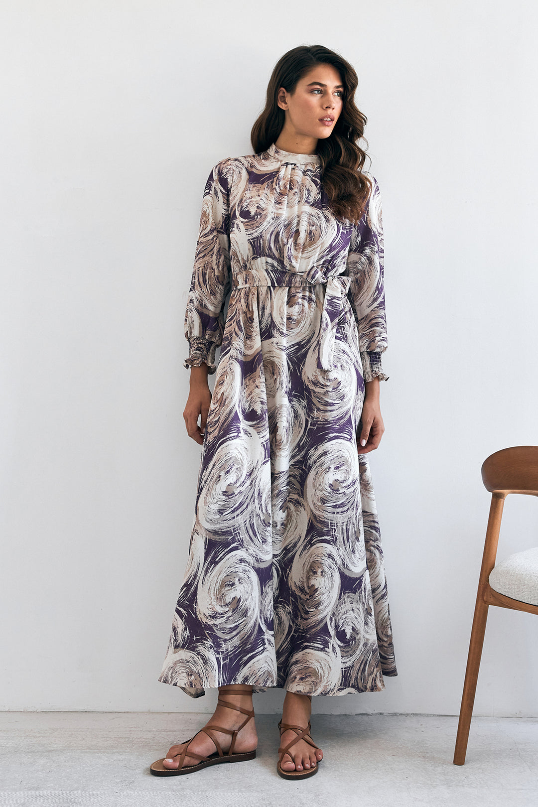 ZRF Women Rabella Patterned Dress - Purple - Ewing