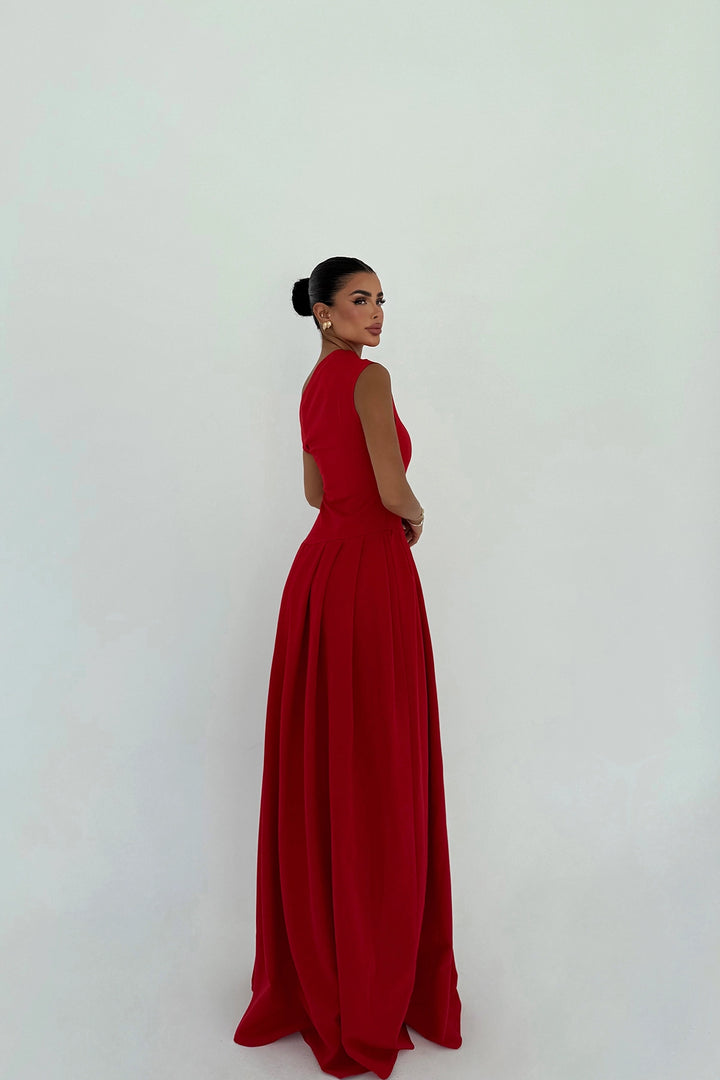 EYY Women Kırmızı Uzun Elbise - Spanish Fork