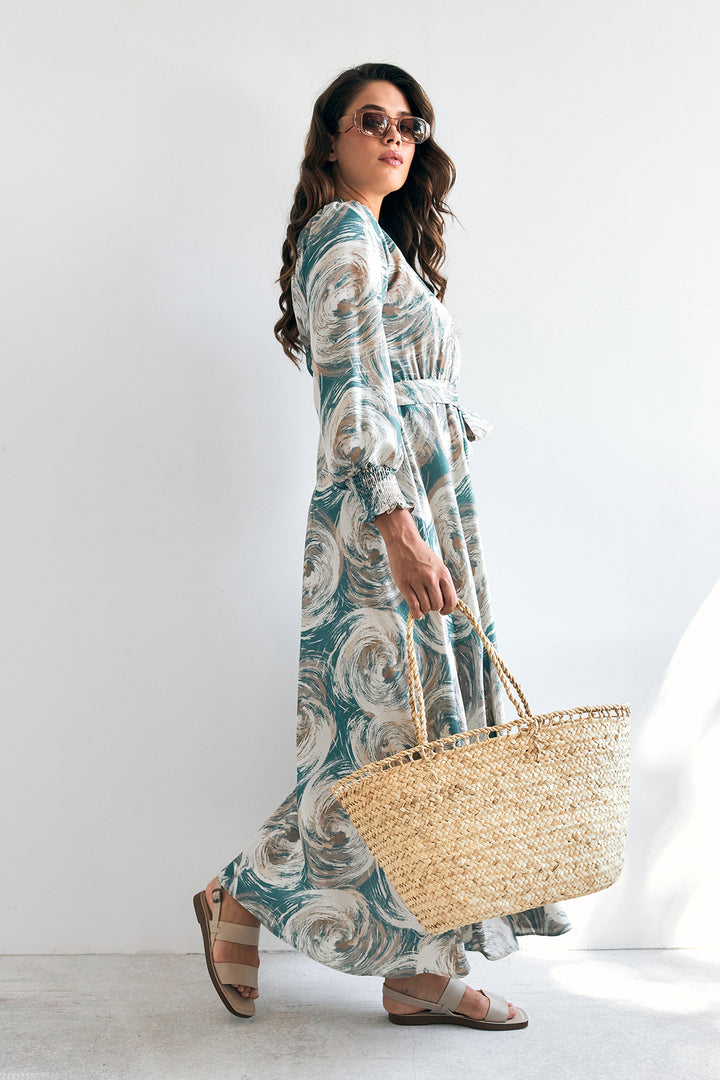 ZRF Women Rabella Patterned Dress - Mint - Plainfield