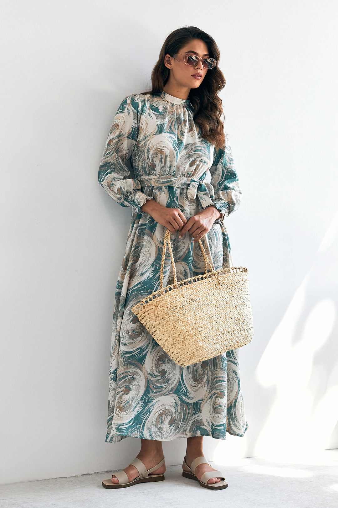 ZRF Women Rabella Patterned Dress - Mint - Plainfield