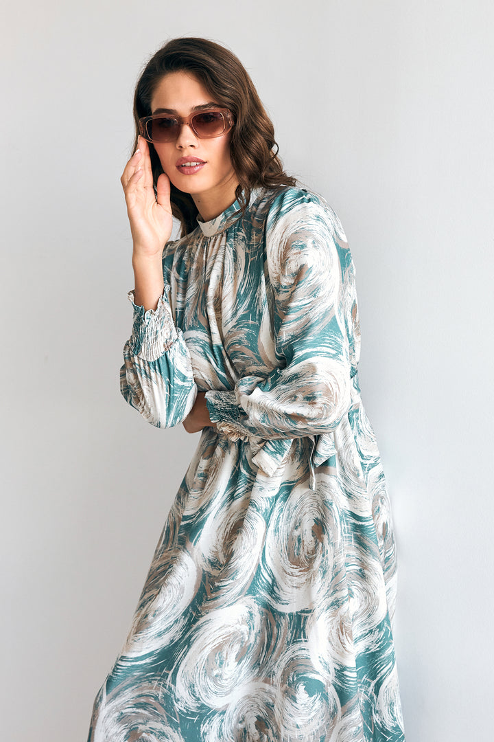 ZRF Women Rabella Patterned Dress - Mint - Plainfield
