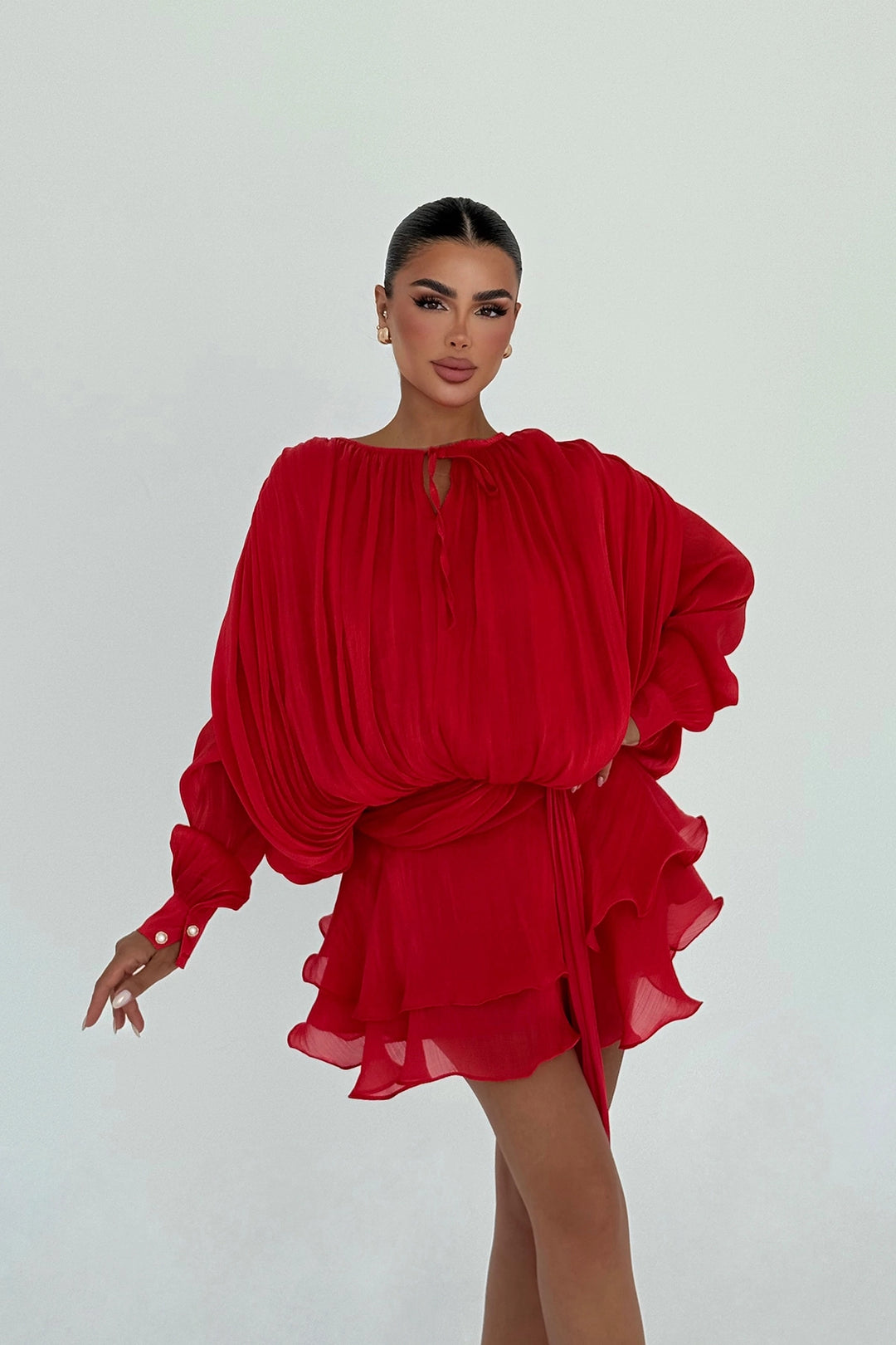 EYY Women Kırmızı Salerno Mini Elbise - Nieuwegein