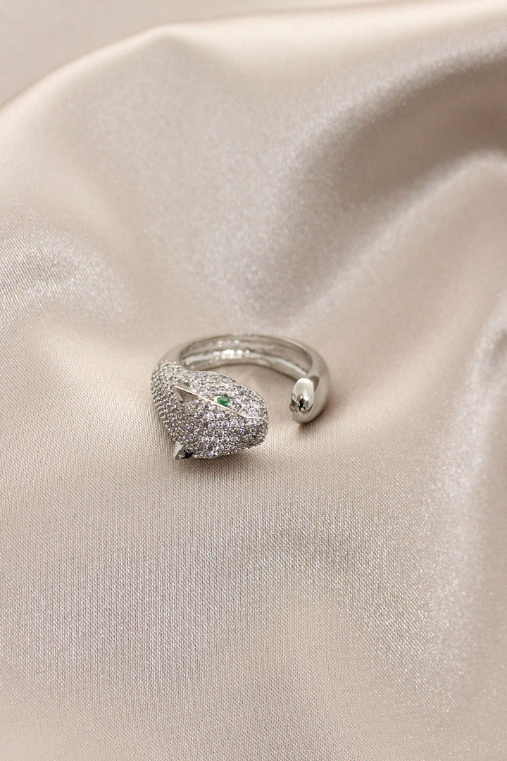 EBJ New Season Silver Color Stone Green Eyed Tiger Ring - Birmingham