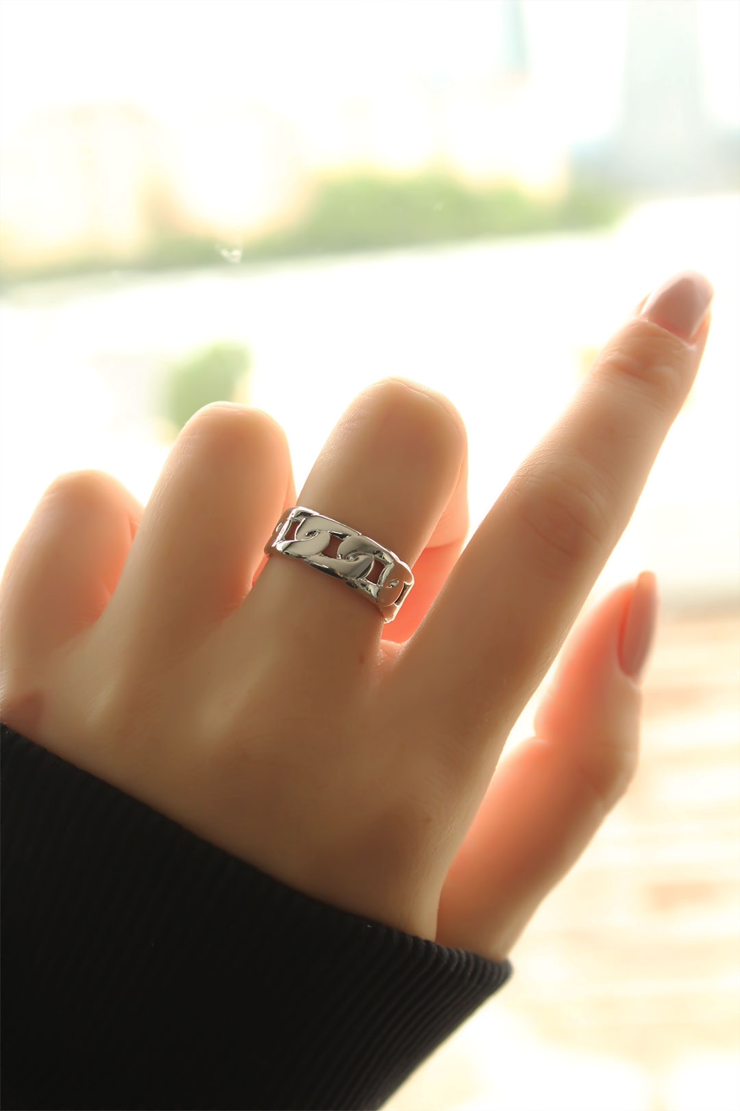 EBJ New Season Silver Color Chain Ring - Seelze