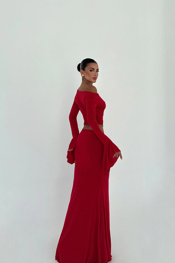 EYY Women Kırmızı Etek Takımı - Odesa