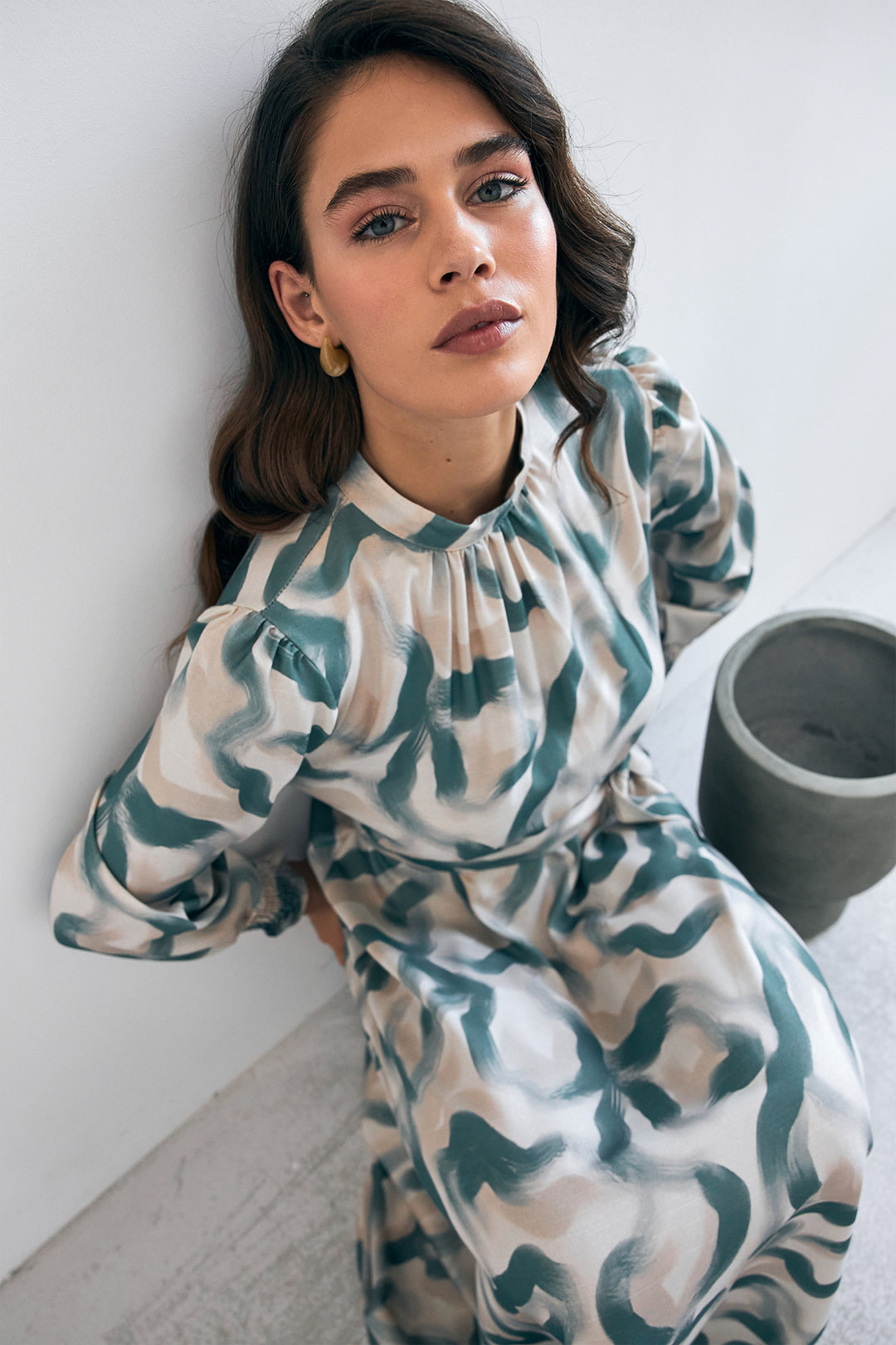ZRF Women Soft Patterned Dress - Mint - Versailles