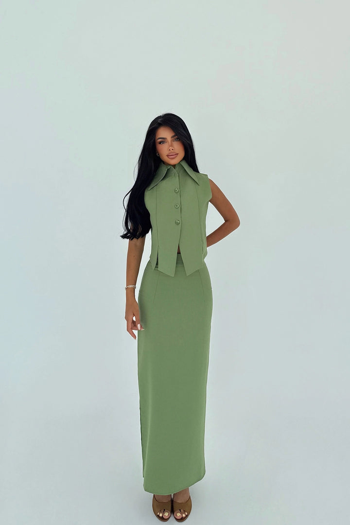 EYY Women Green Regium Two Piece Set - Basel