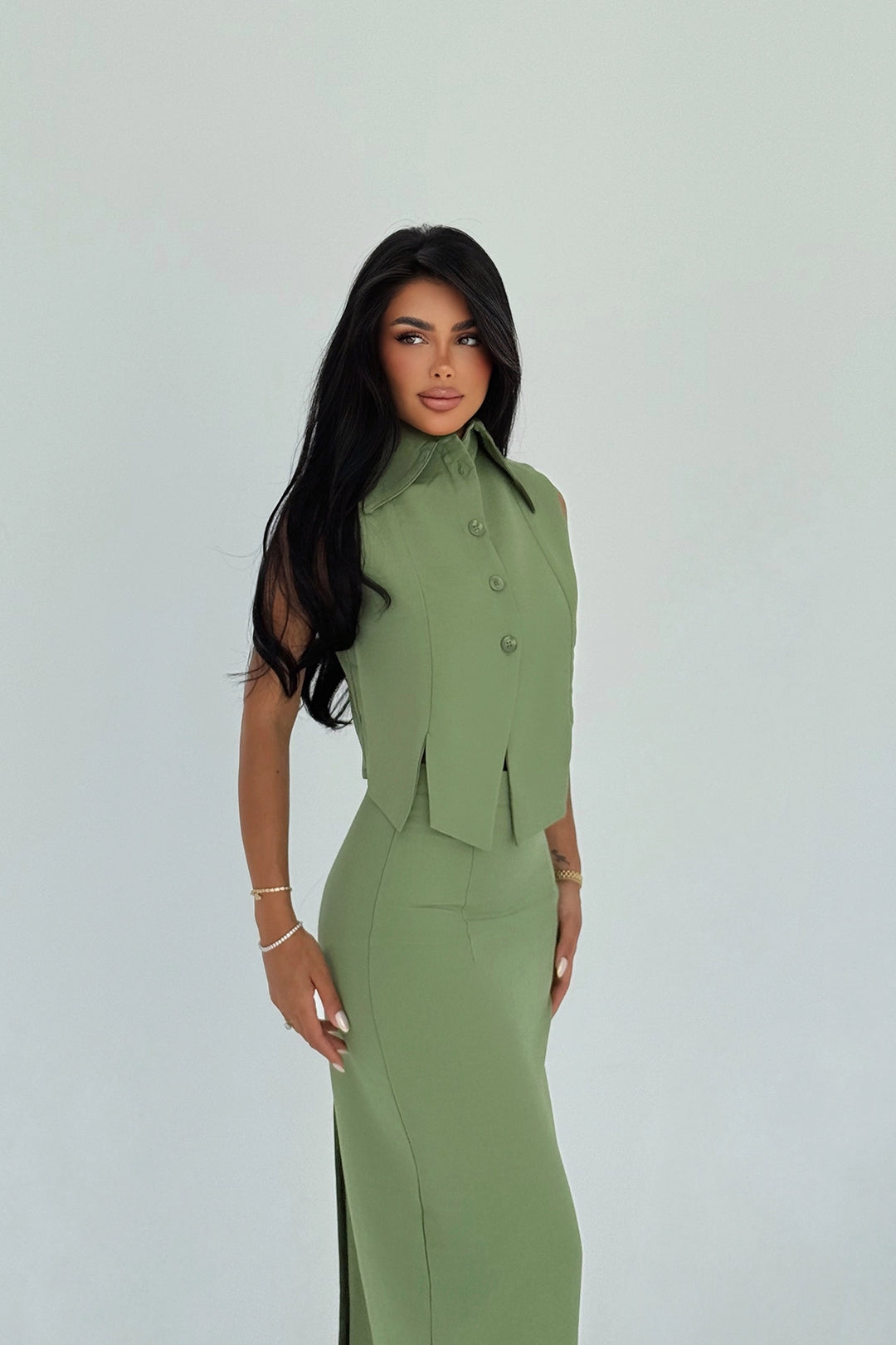 EYY Women Green Regium Two Piece Set - Basel