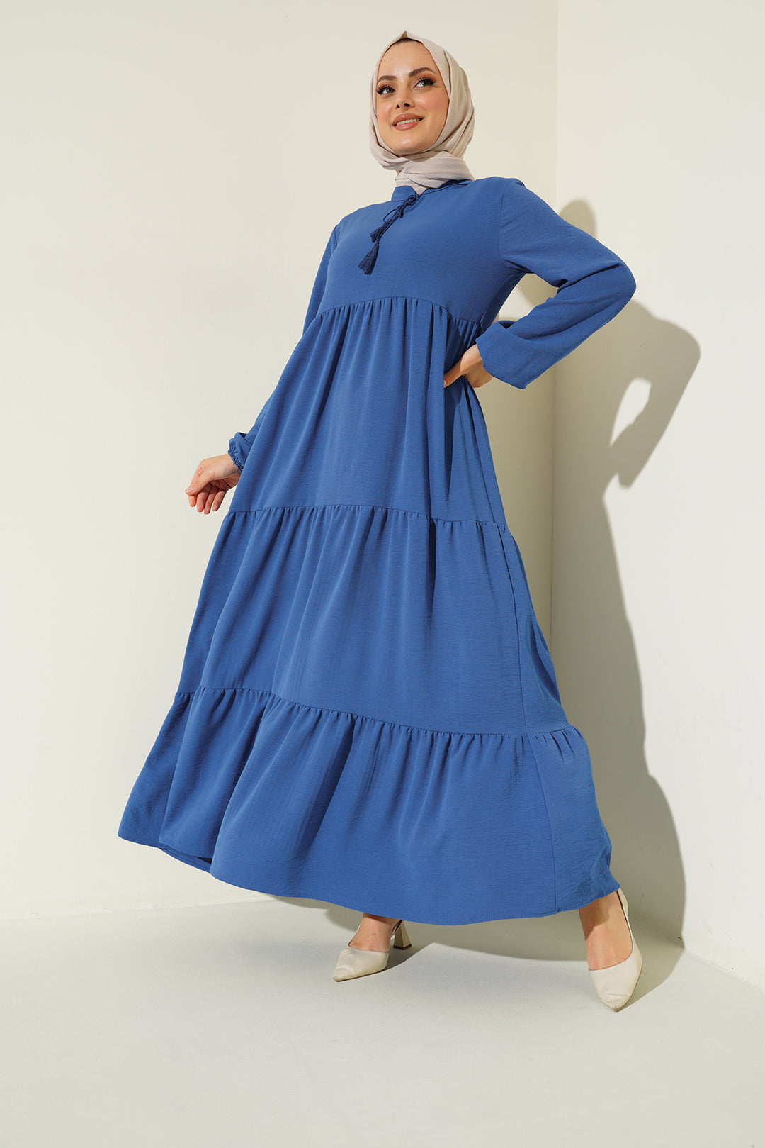 BGD Women Necklace Tied Hijab Dress - C.Saks - Chieti