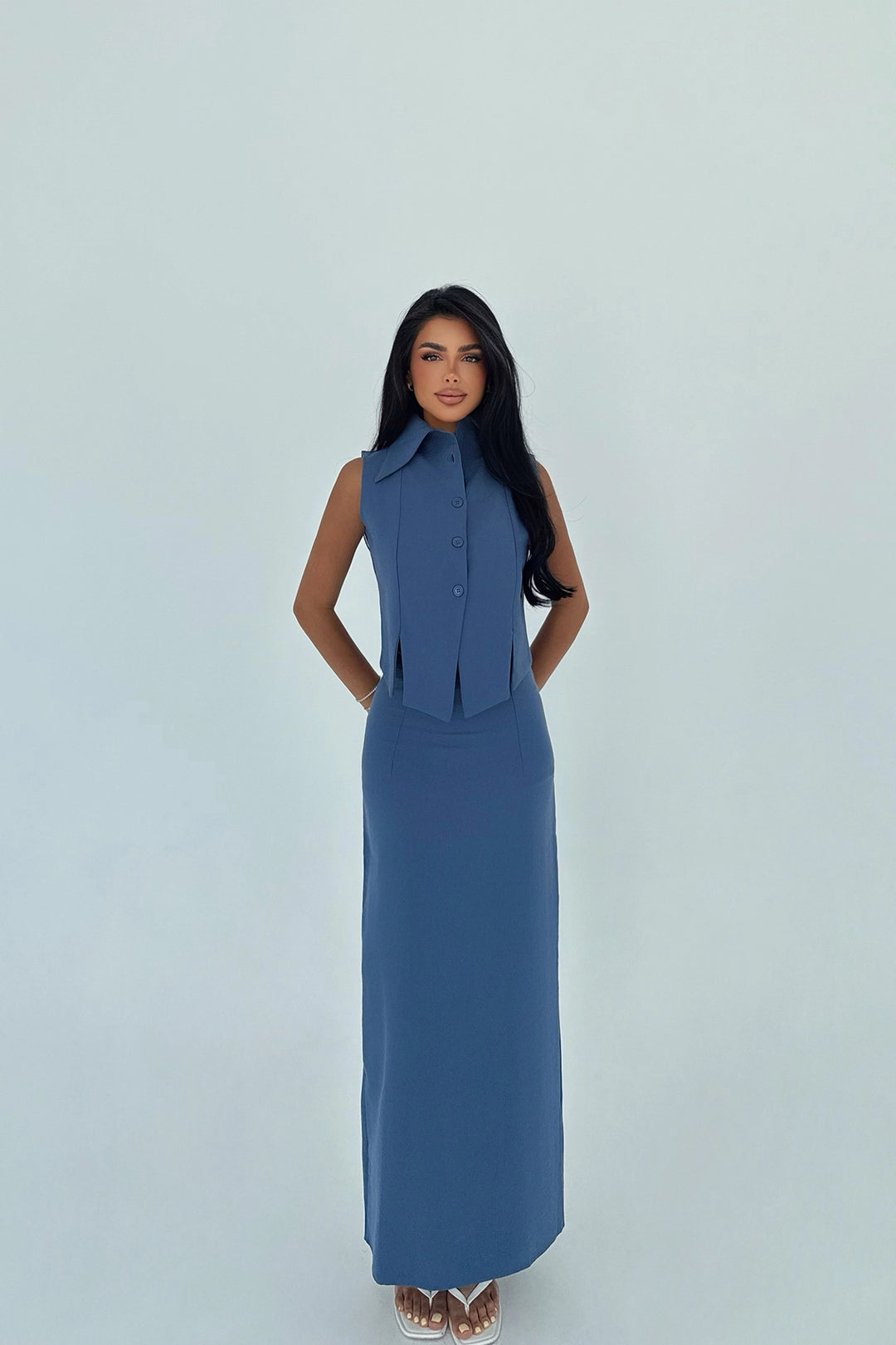 EYY Women Navy Blue Regium Two Piece Suit - Kissimmee