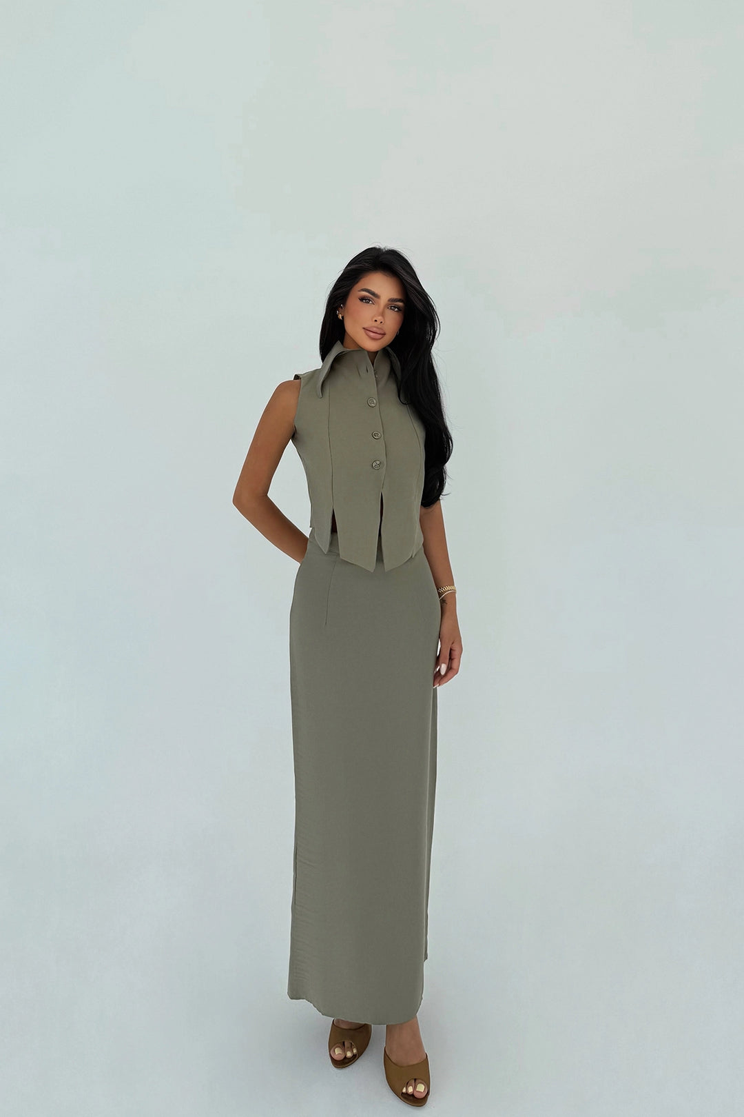 EYY Women Khaki Regium İki Parça Takım - Tallaght