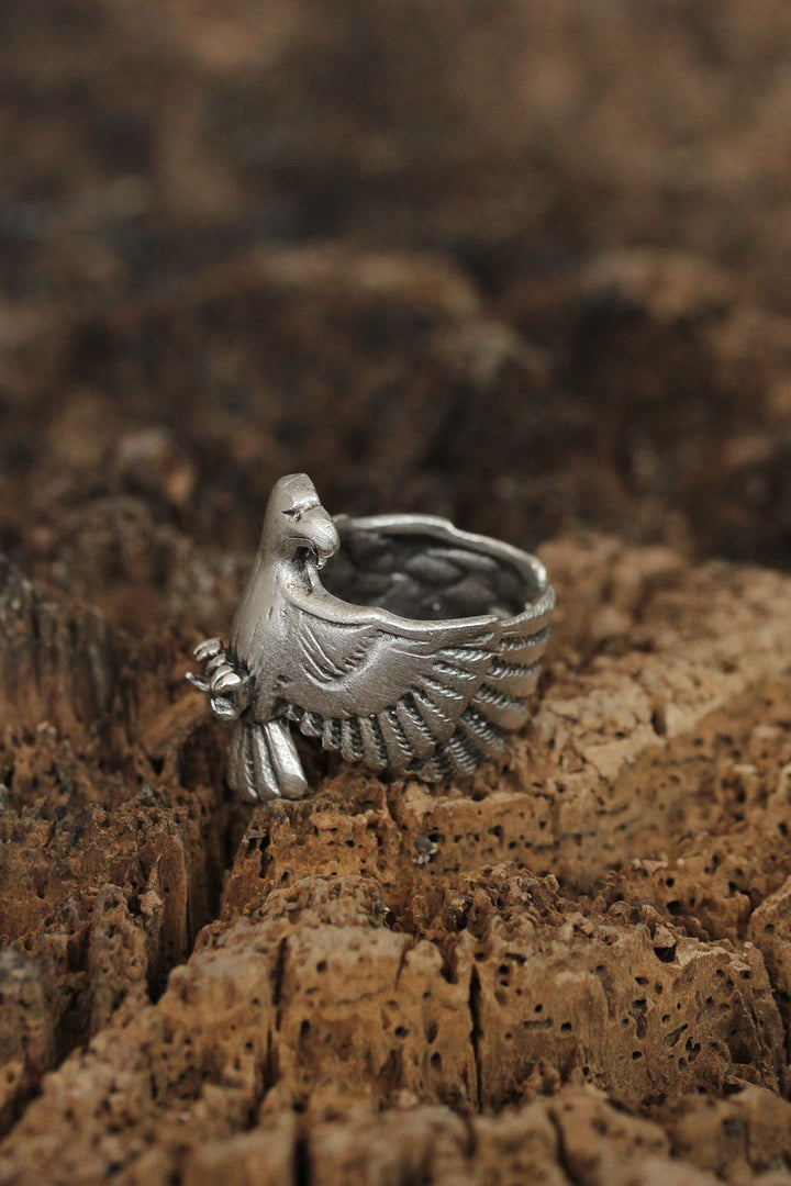 EBJ Adjustable Falcon Designed Men's Ring - East Ham