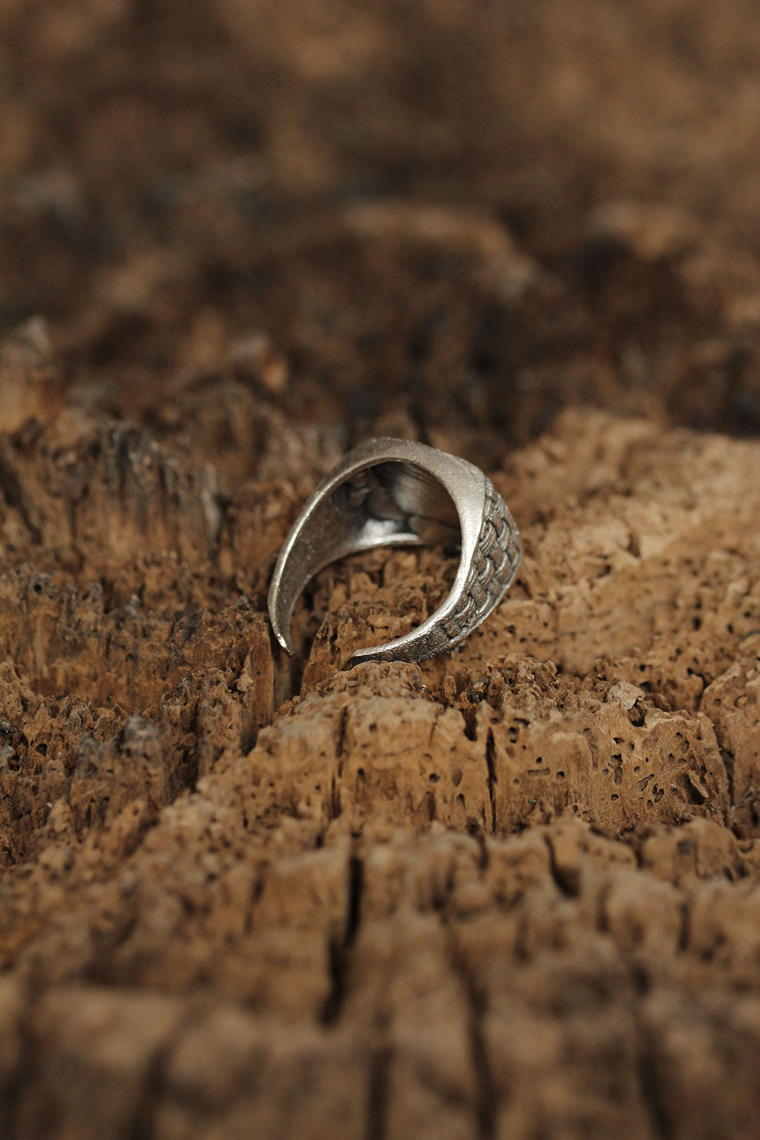 EBJ Adjustable Patterned Men's Ring - Kortrijk