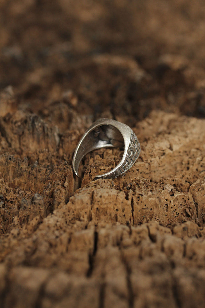 EBJ Adjustable Patterned Men's Ring - Kortrijk