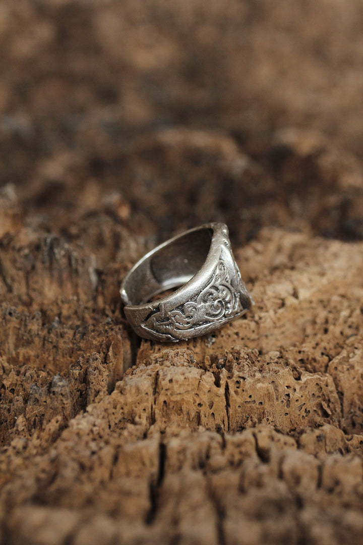 EBJ Adjustable Goat Head Designed Men's Ring - Plainfield