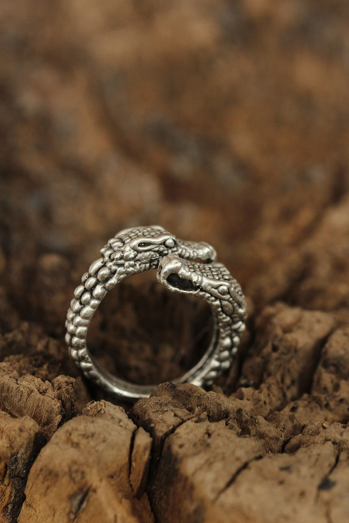 EBJ Adjustable Snake Head Designed Men's Ring - Halifax