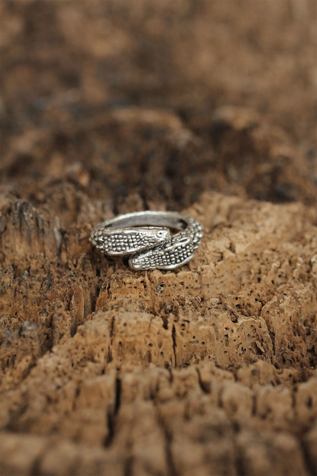EBJ Adjustable Snake Head Designed Men's Ring - Halifax