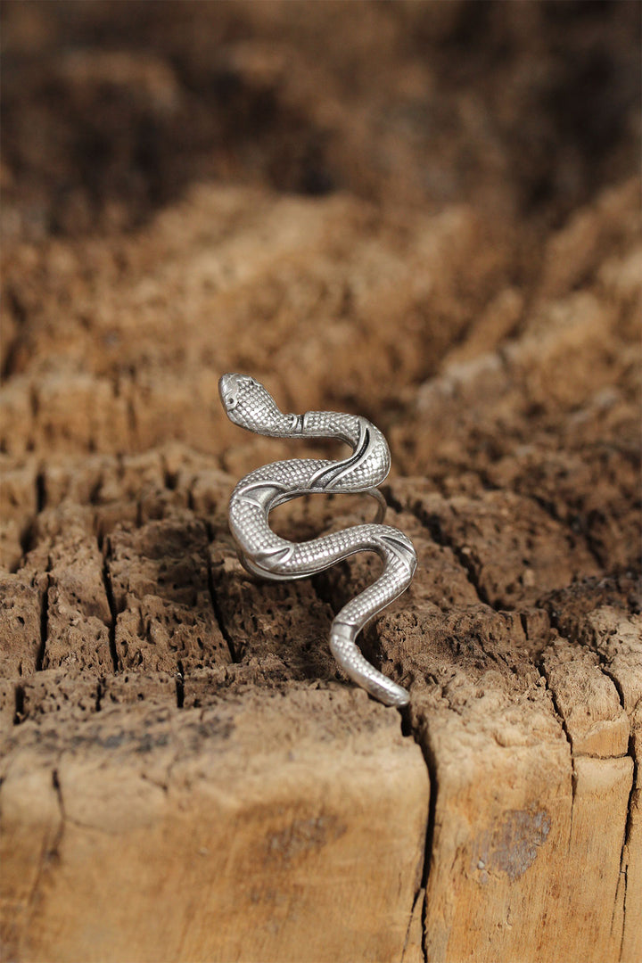 EBJ Adjustable Women's Ring with Authentic Snake Design - Orangetown