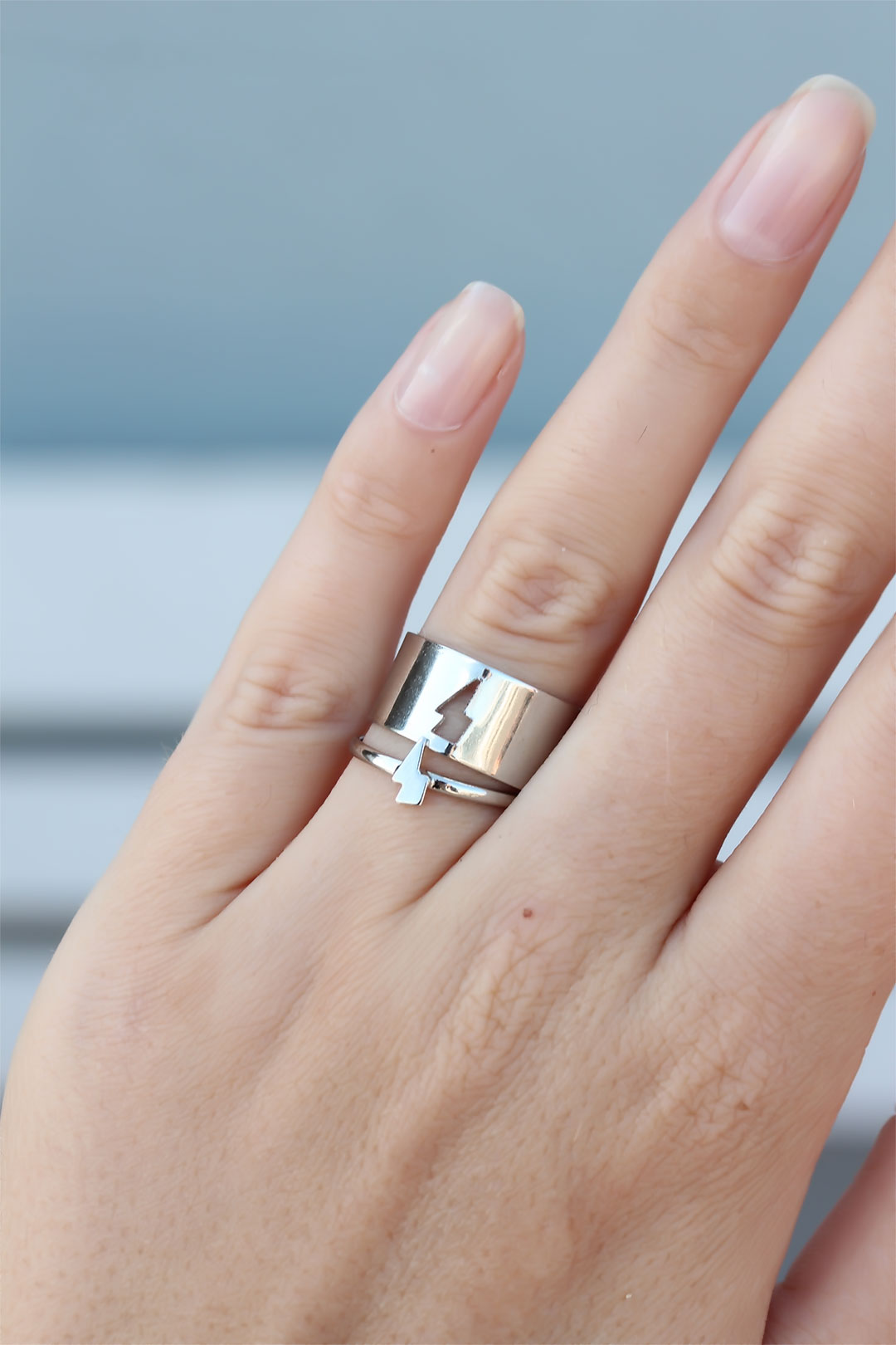 EBJ Adjustable Lightning Model Double Ring - Worcester