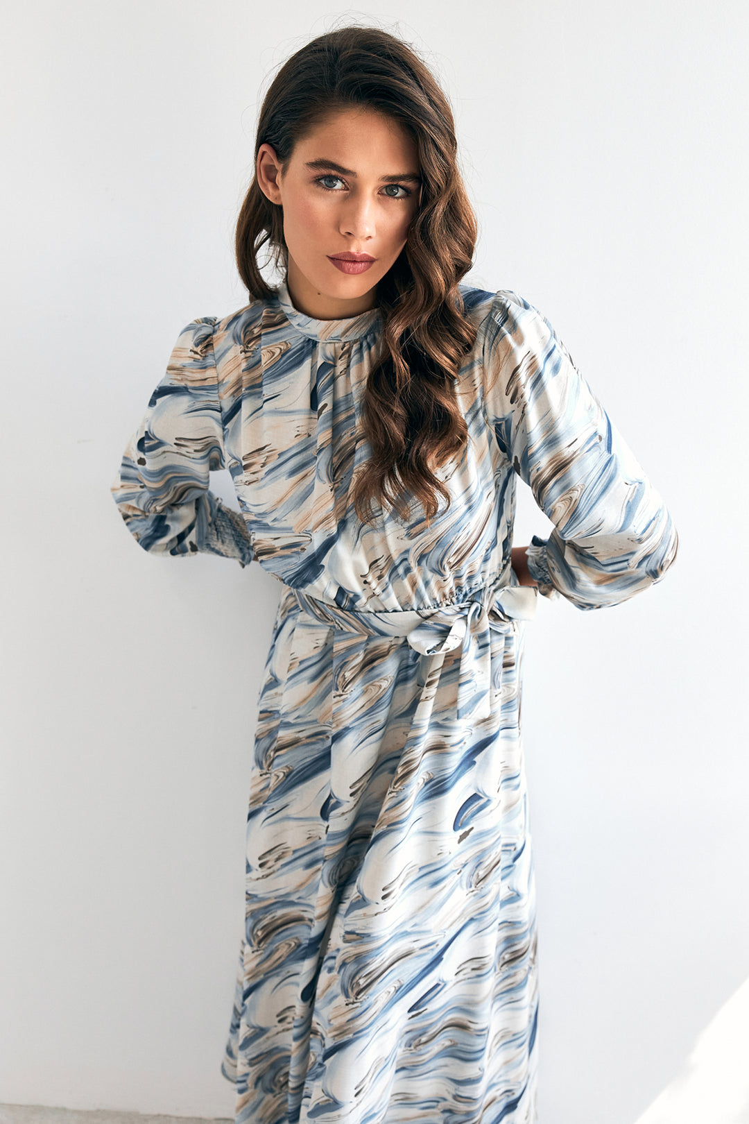 ZRF Women Aura Patterned Dress - Indigo - Ternopil