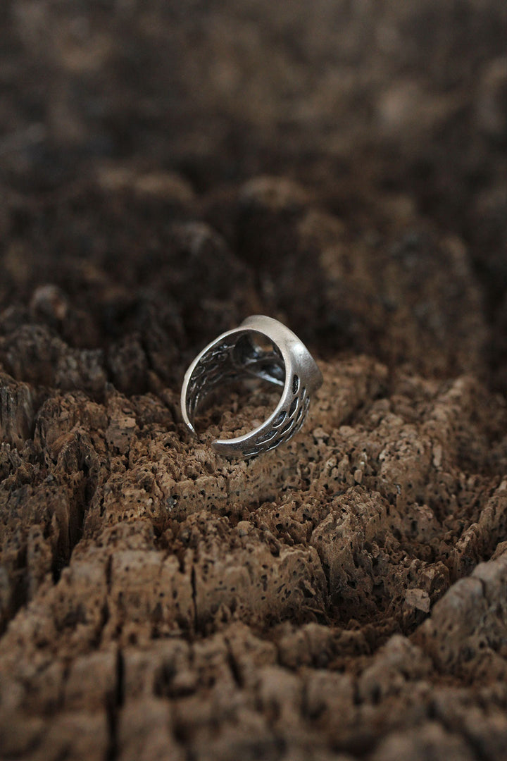 EBJ Adjustable Men's Ring with Peace Sign Design - Noisy-le-Grand