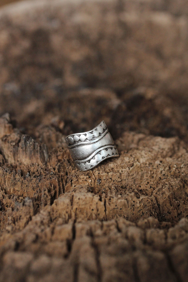 EBJ Adjustable Patterned Men's Ring - Fishers