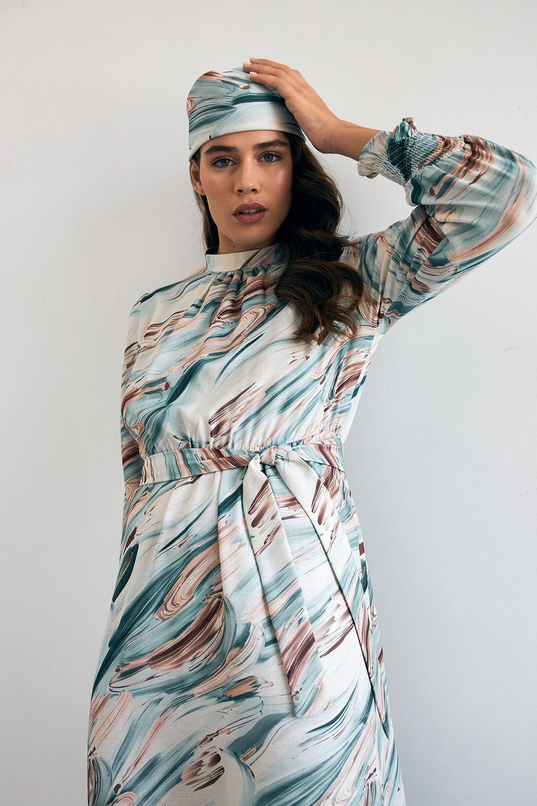 ZRF Women Aura Patterned Dress - Mint - Como