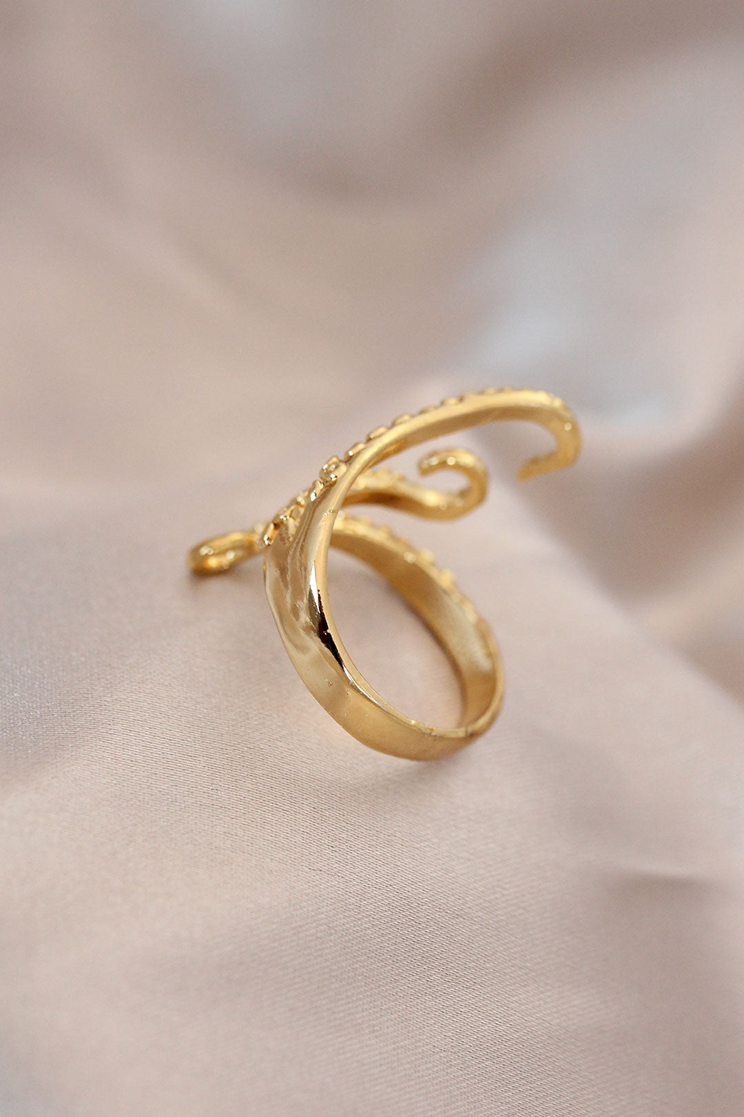 EBJ Adjustable Gold Color Metal Octopus Model Ring - Rastatt