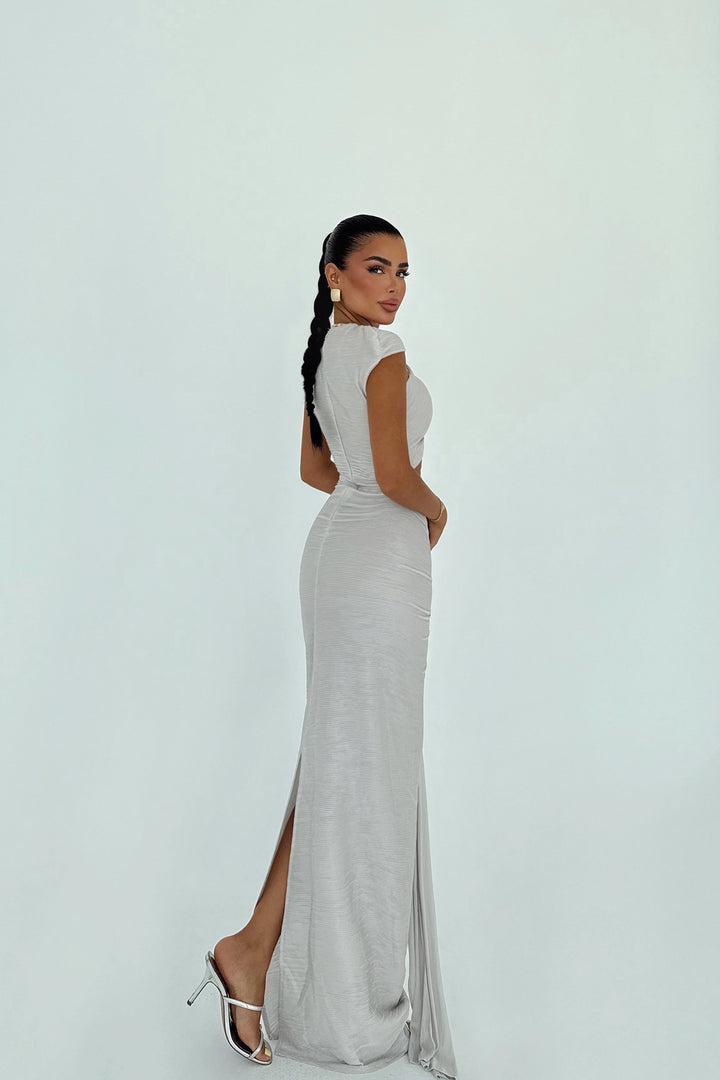 EYY Women Gray Orleans Long Dress - Cleethorpes