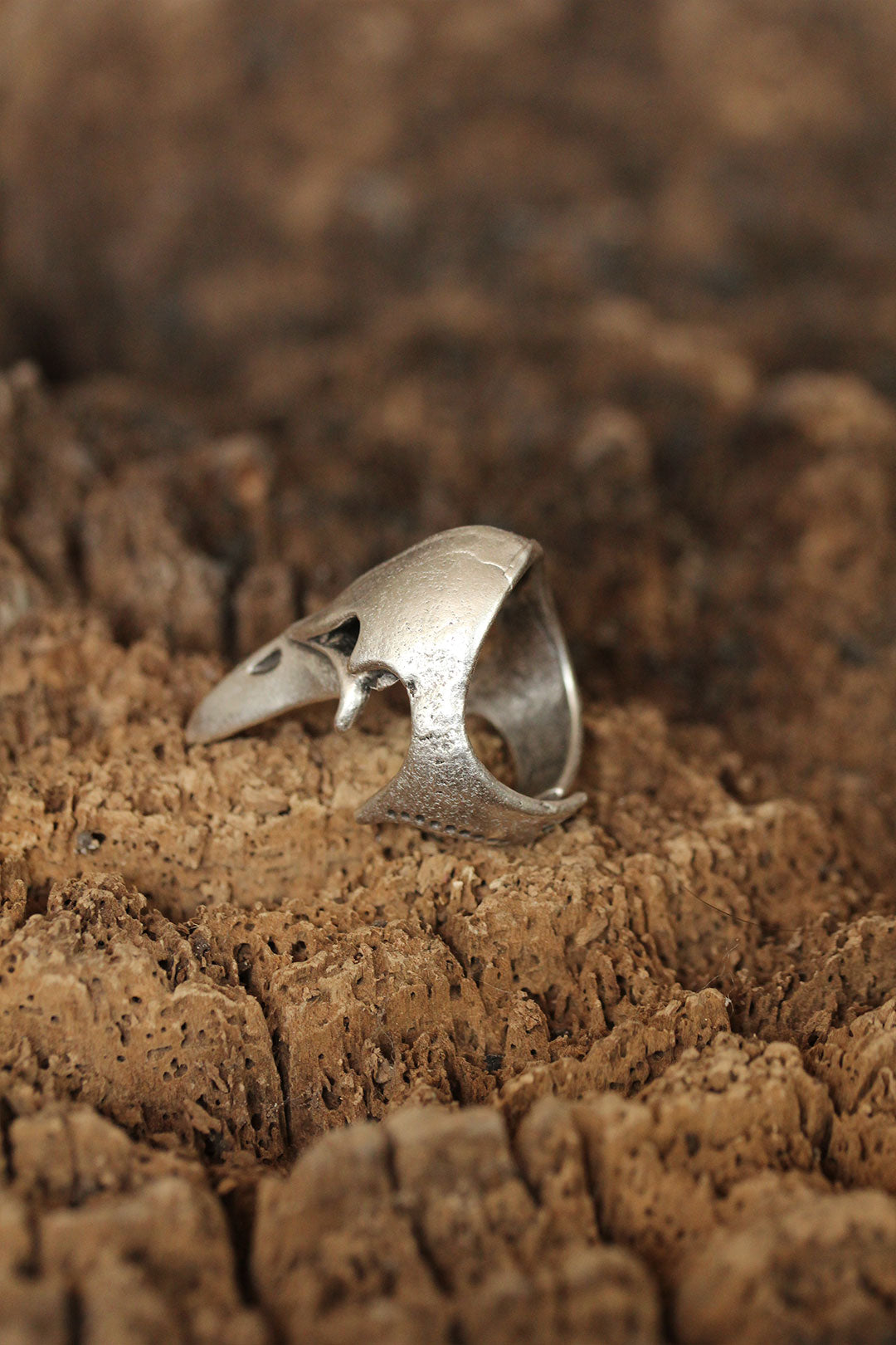 EBJ Adjustable Men's Ring with Crow Nose Figure - Saint-Jérôme