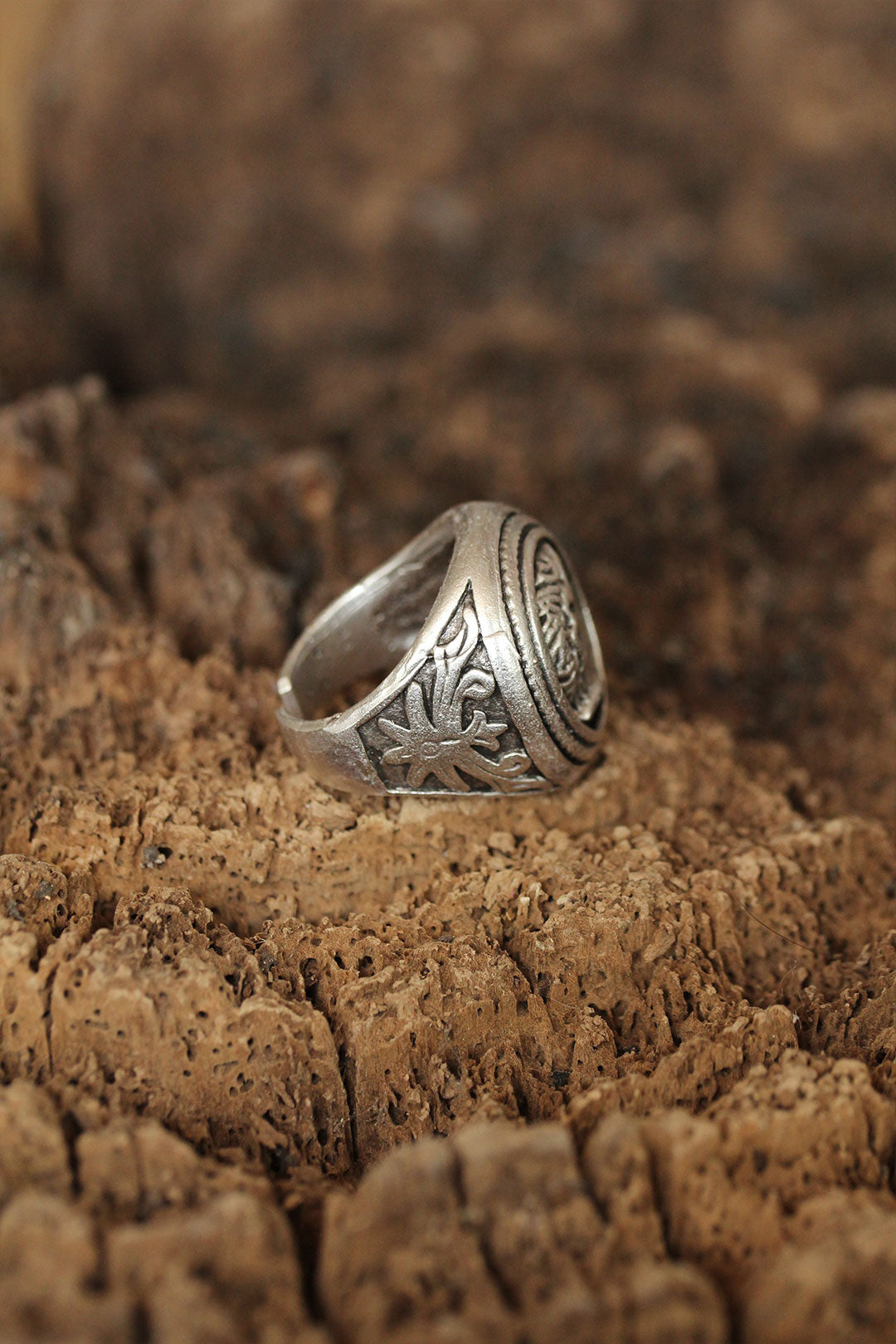EBJ Caesar Figure Adjustable Men's Ring - Cartagena