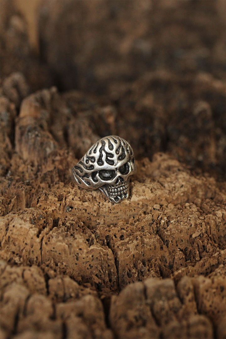 EBJ Flaming Skull Men's Ring - Palenque