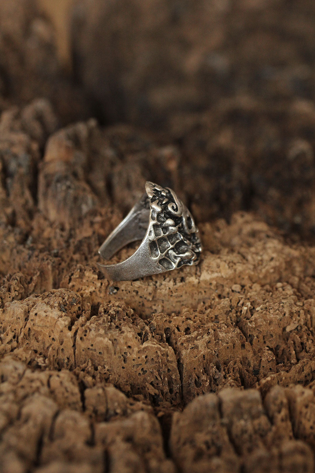 EBJ Adjustable Skull Model Men's Ring - San Fernando