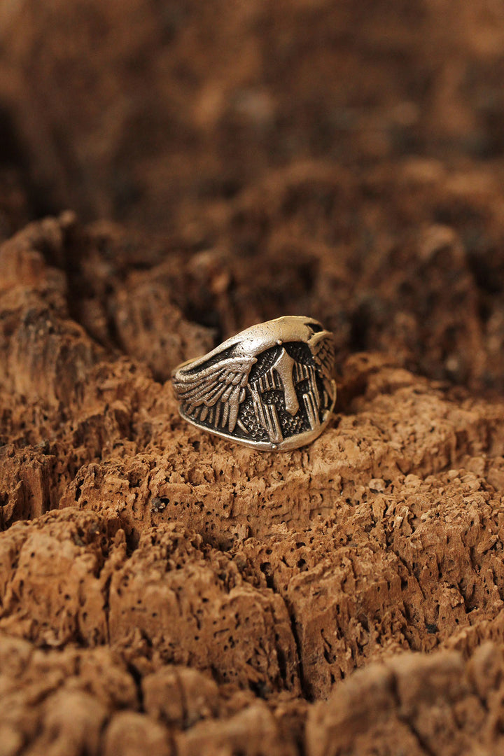 EBJ Adjustable Men's Ring with Helmet Figure - Santa Cruz