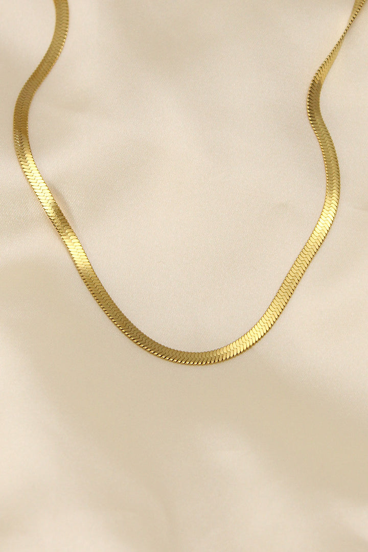 EBJ 316L Steel Gold Color 45 cm Italian Chain Model Women's Necklace - Purísima de Bustos