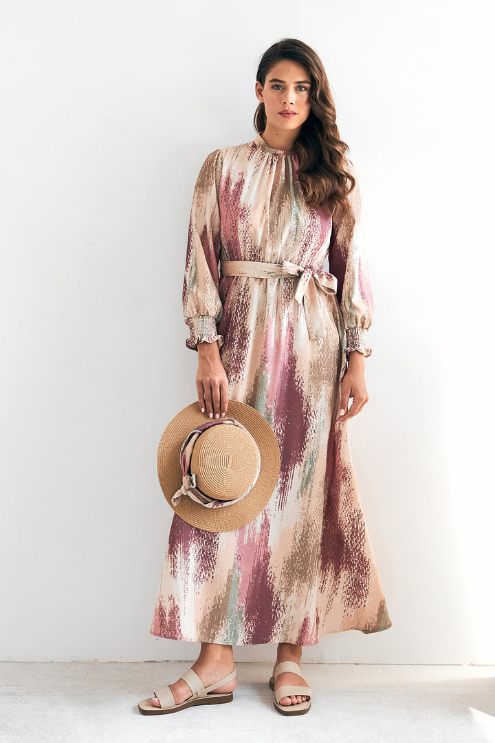 ZRF Women Olivia Patterned Dress - Rose Pink - Guadalupe