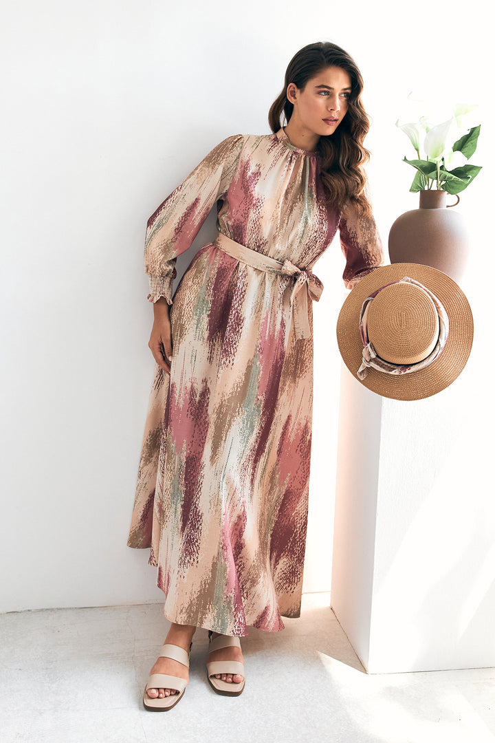 ZRF Women Olivia Patterned Dress - Rose Pink - Guadalupe