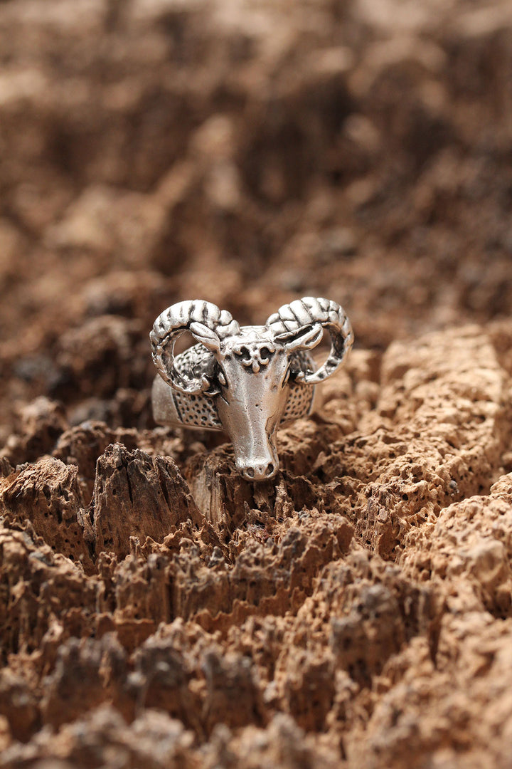 EBJ Adjustable Ring with Ram Figure - Caguas