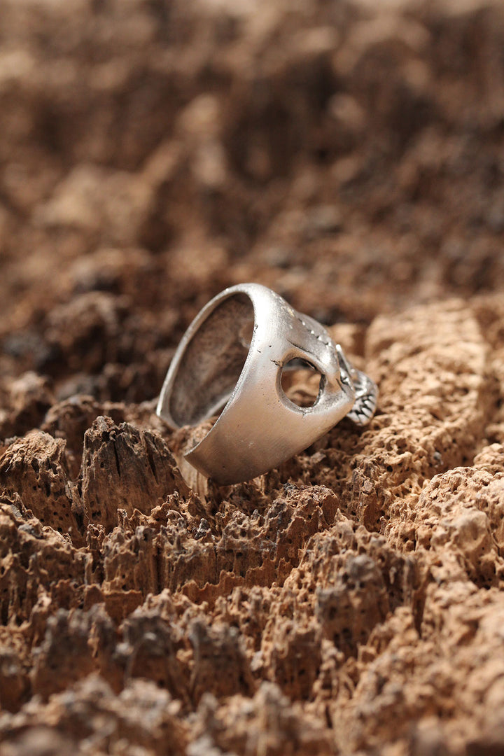 EBJ Adjustable Biker Ring with Dry Skull Figure - Kempen
