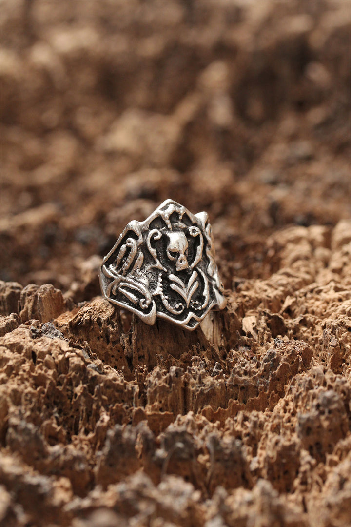 EBJ Masked Skull Adjustable Ring - Lille