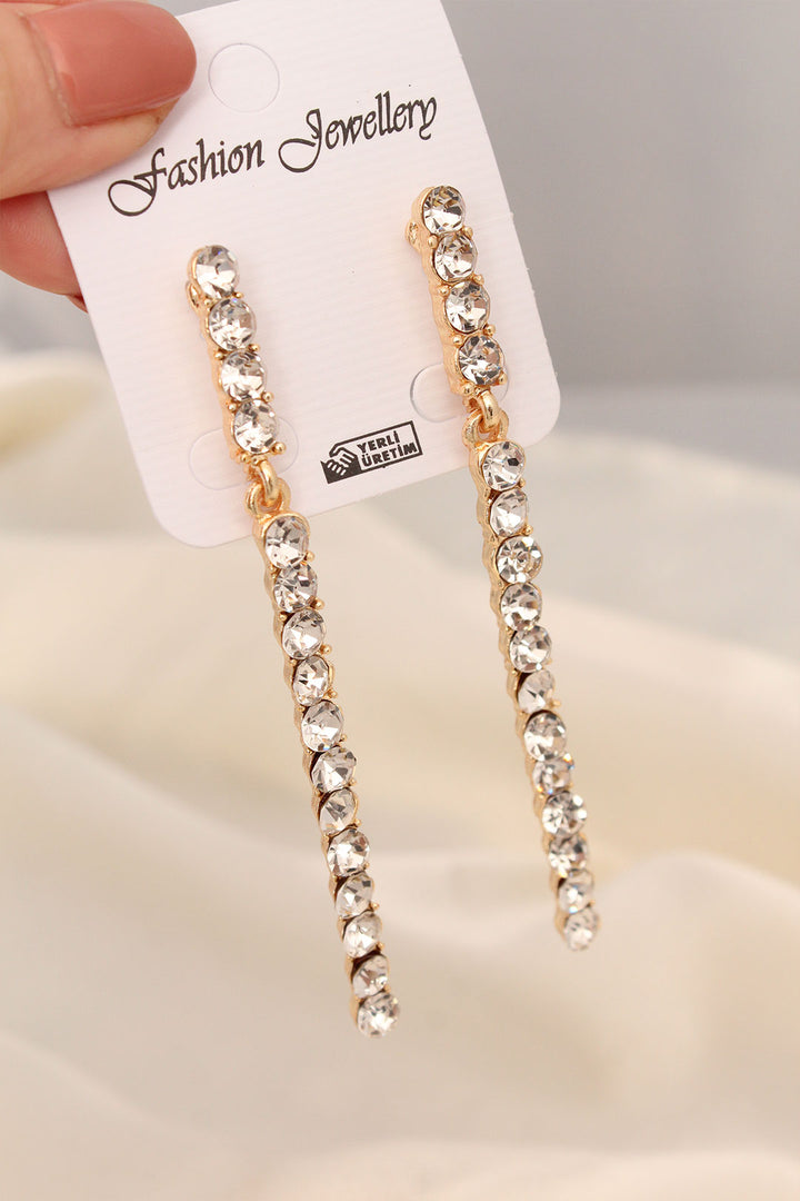 EBJ Gold Color Metal Waterway Model Double Earrings - Oberhausen