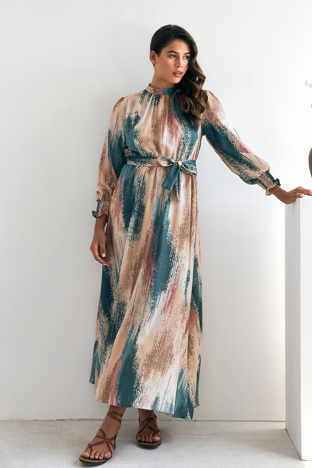ZRF Women Olivia Patterned Dress - Emerald - Zaventem