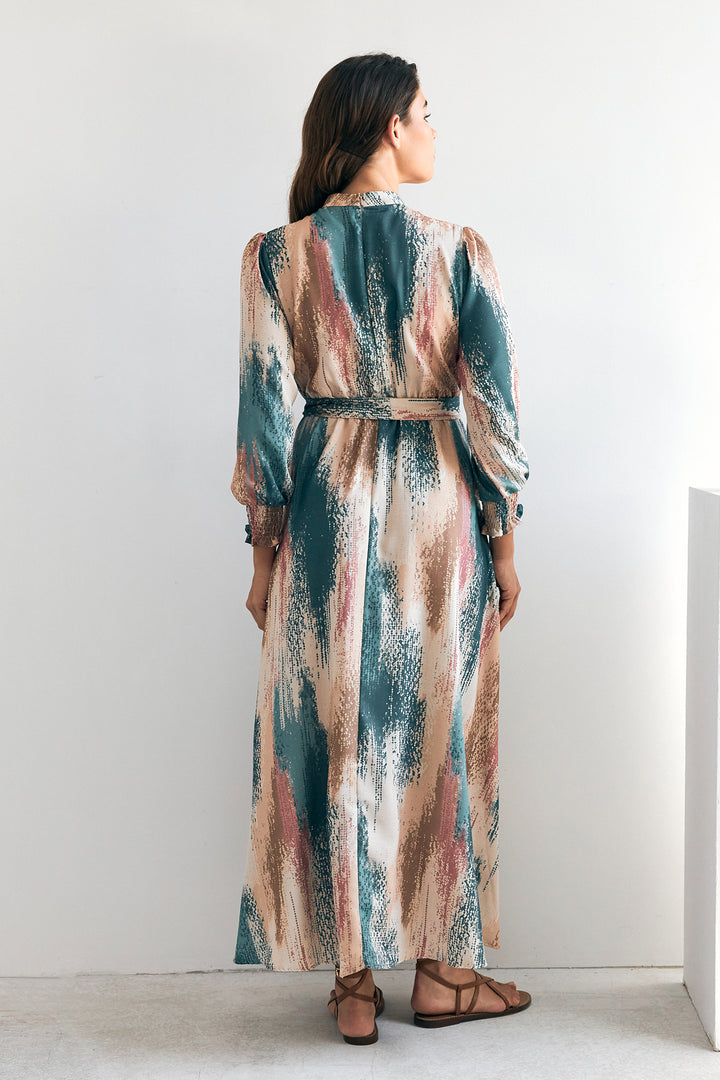 ZRF Women Olivia Patterned Dress - Emerald - Zaventem